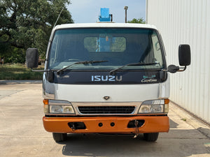 1998 Isuzu Elf Rollback Flatbed w/Crane Stock#13498