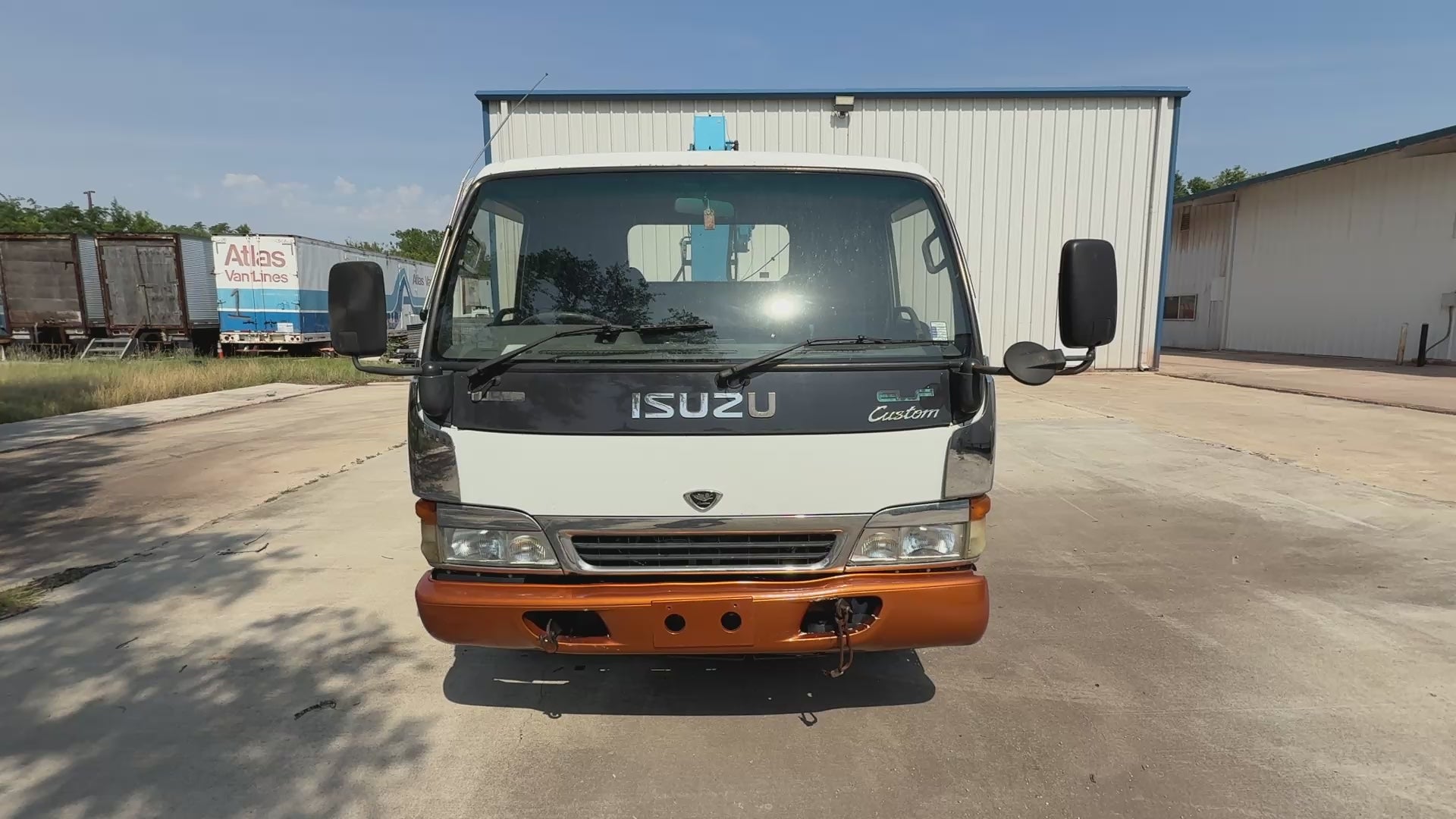 1998 Isuzu Elf Rollback Flatbed w/Crane Stock#13498